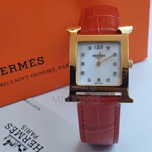 "Unisex Hermes Replica - Classic Leather Strap Watch"