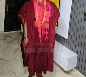 Fully Stoned Velvet Royal Agbada