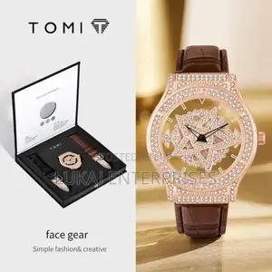 Tomi Leather Strap Watch