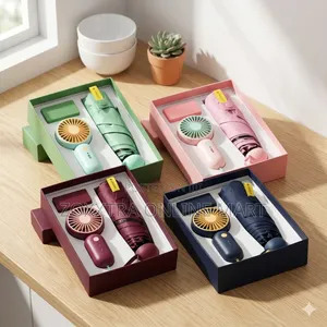 Umbrella and Fan Corporate Gift Set