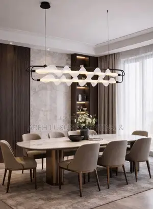 Led Chandelier Design Long Pendant Lights Restaurant Bar Lamp Dining