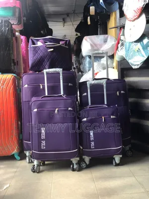 Swiss Polo Purple Traveling Luggage Boxes