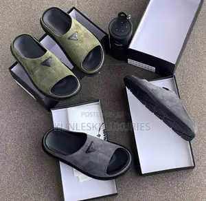 Original Prada Suede Slippers