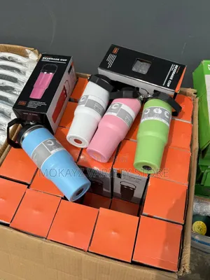 Insulated Vacuum Stainless Steel Tumbler With Handle Sucker (900ml)