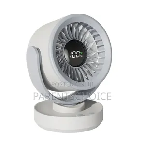 Rechargeable Table Fan With Dust Filter Aroma