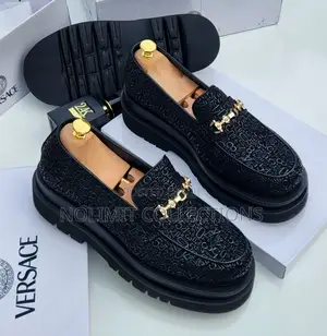 Versace Platform Loafers With Embossed Logos
