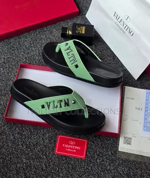 Valentino Leather Slides