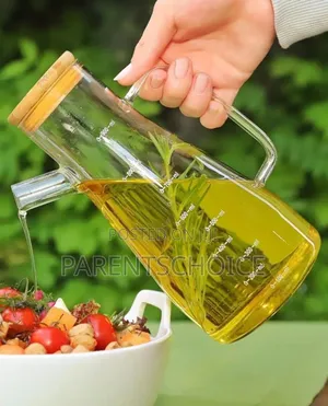 800ml High Borosilicate Glass Oil Bottle With Bamboo Lids