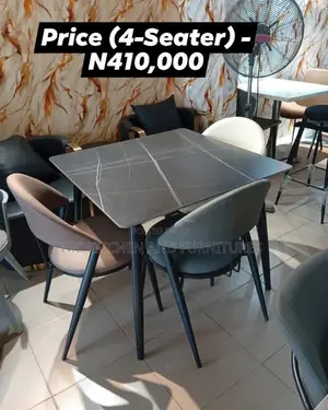 Sleek Marble Dining Set