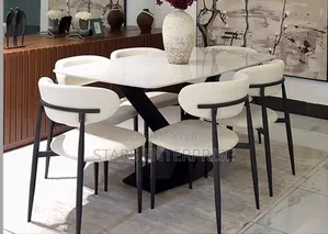 6 Seater Marble Dining Set