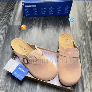 Birkenstock Clog Sandal Creamy Fore Sueded