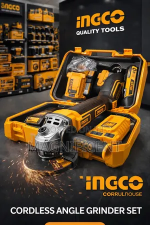 Ingco Lithium 20v Angle Grinder + Battery Charger