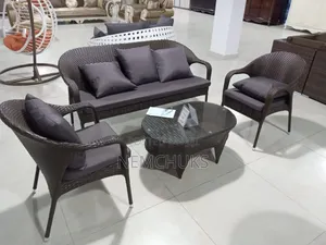 5-Seater Luxury Rattan Chair Set With a Sofa