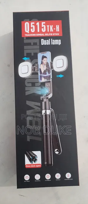 Selfie Stick Q515tk-H Tracking Gimbal Selfie Stick With Dual Lamp