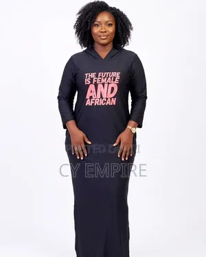 The Future Is Female and African Hooded Maxi