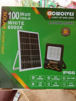 100 Watt Solar Floodlight Cwolves Is Available