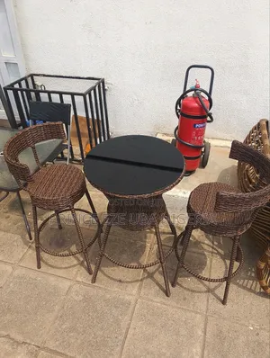 Set of Bar Stools and Table