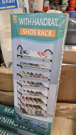 Multi-Layer Shoe Rack With Handrail