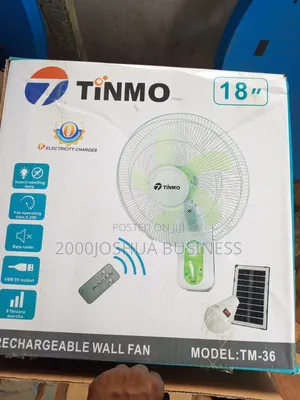 Wall Rechargeable and Solar Fan