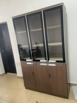 Foreign 3 Door Wooden Book Shelf