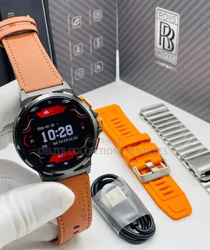 *Rolls Royce (Royec) Round Structured Waterproof Smartwatch