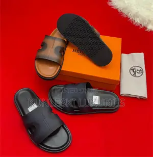 Original Hermes Izmir Leather Slippers