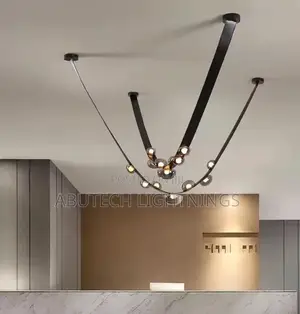 Designer Leather Belt Chandelier