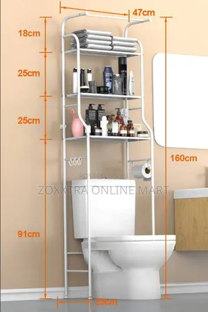 Toilet Rack With Towel Hanger