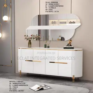 Wooden Console With Mirror