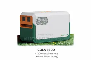 Cola 3600 Solar Generator (1200 Watts With 3.6kwh)