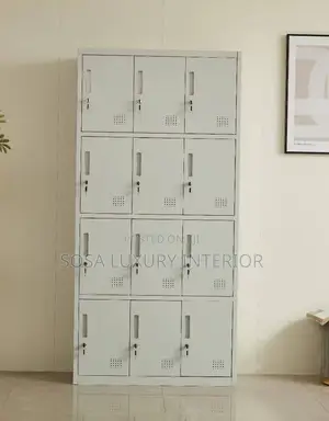 Brand New 12-Door Metal Locker Cabinet