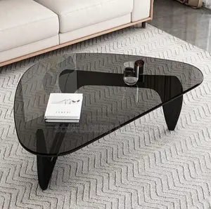 Brand New Modern Black Glass Coffee Table