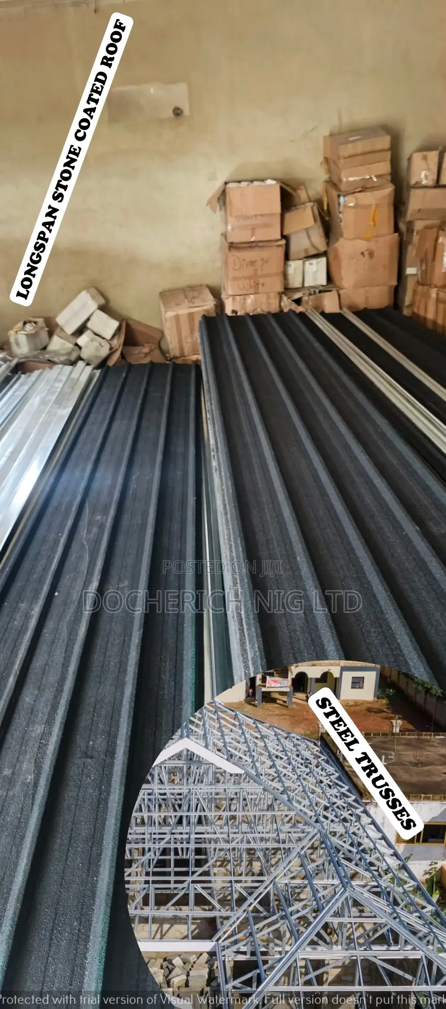 Docherich Reliable Long Span Stone Coated Roofing Sheet