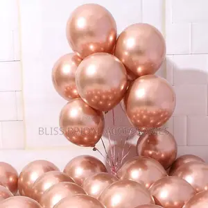 Rose Gold Colored Chrome Balloon