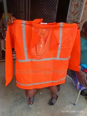 Orange Raincoat Up & Down