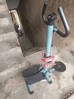 Standing Stepper With Twister and Dumbbells