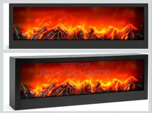 Large Decorative Electric Fireplace Usb Table Decor 120cmx35cm
