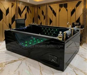 Luxury Smart Jacuzzi With Led Lighting and Built-in Tv Console