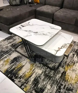 2 in 1 Extendable Design Marble Table