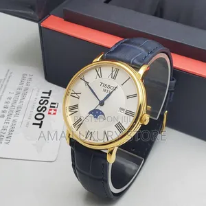 Tissot Genuine Leather Luxury Designer Men's Wristwatches