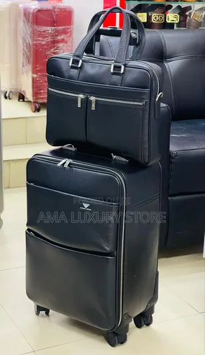 Pure Leather Armani Complete Traveling Box Set