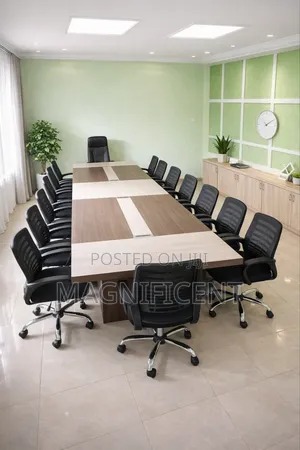 Premium Boardroom Table Chair Set (15-Seater Executive Design)