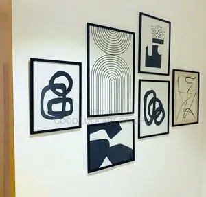 Haus and Hues Black Abstract Wall Art