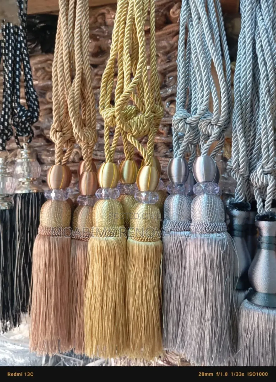 Classy Curtains Rope Tiebacks Pair 4800