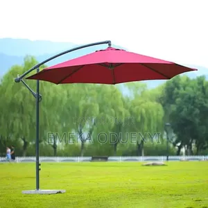 Sunshade Outdoor Waterproof Garden Umbrella - Red