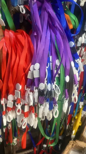 (50pcs) Multicolor Card Holder Neck Belt. (Click to See More Images)
