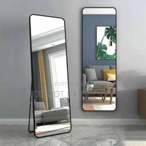 Black Frame Quality Standing Mirror