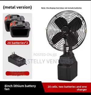 High Power Electric Fan Rechargeable Portable Camping Fan T.