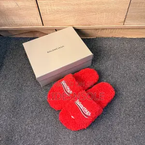 Balenciaga Premium Fur Slides