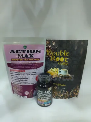 Double Root Coffee+ Action Max Booster Tea+ Shilajit